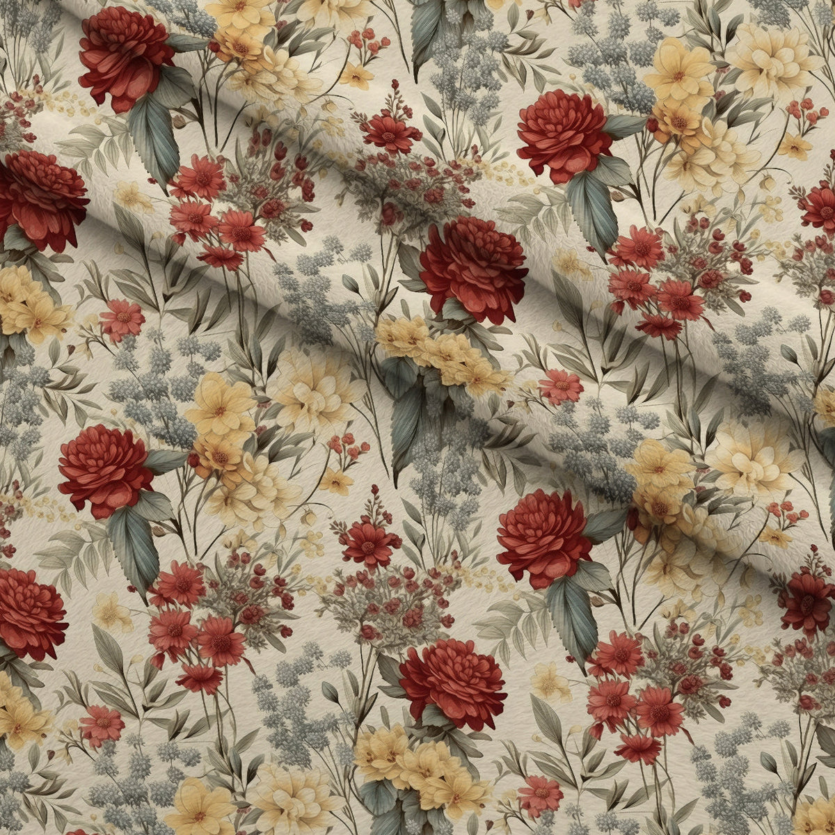 Heirloom Meadow Pattern 6 Minky Fabric