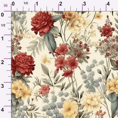 Heirloom Meadow Pattern 6 Minky Fabric