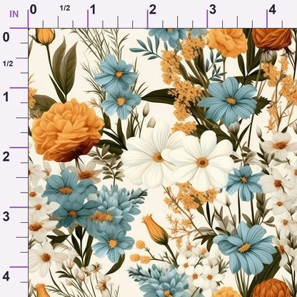 Heirloom Meadow Pattern 7 Minky Fabric