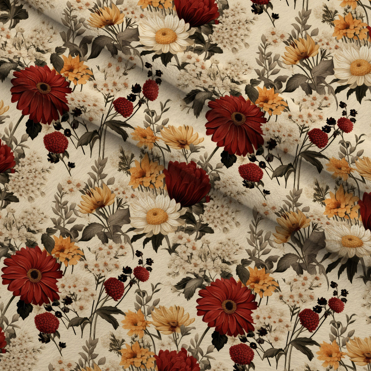 Heirloom Meadow Pattern 8 Minky Fabric