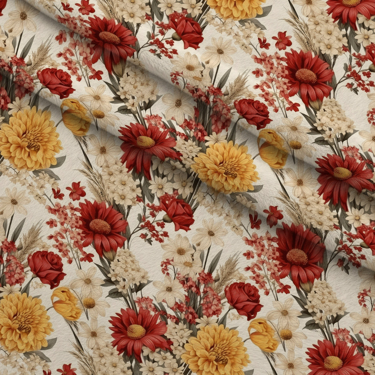 Heirloom Meadow Pattern 9 Minky Fabric