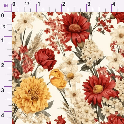 Heirloom Meadow Pattern 9 Minky Fabric
