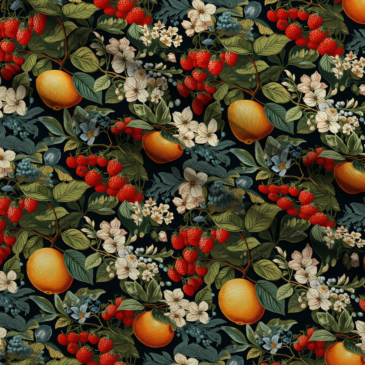 Heirloom Orchard Pattern 6 Minky Fabric