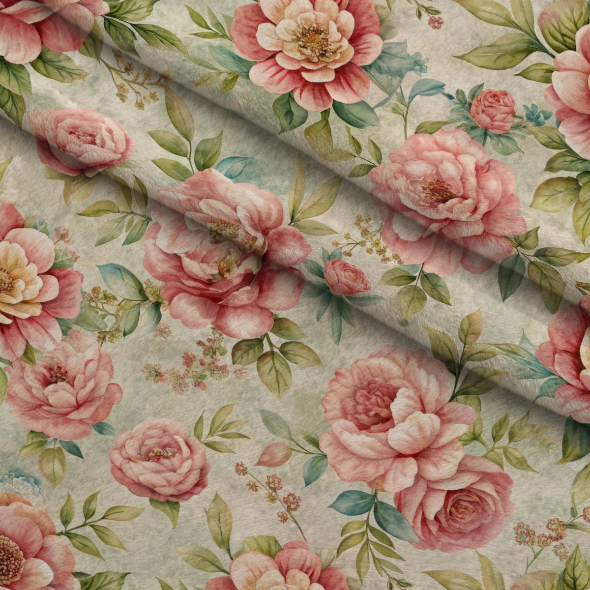 Heirloom Rose Letters Pattern 8 Minky Fabric