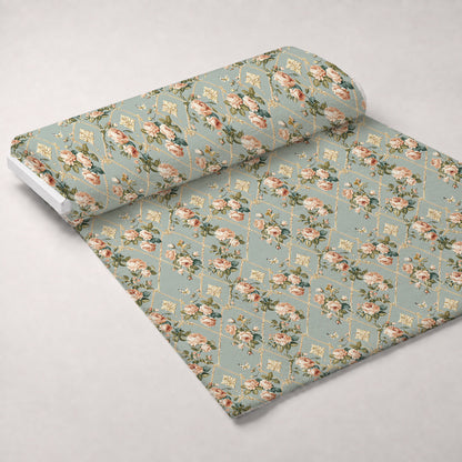 Heirloom Trellis Blooms Pattern 4 Minky Fabric