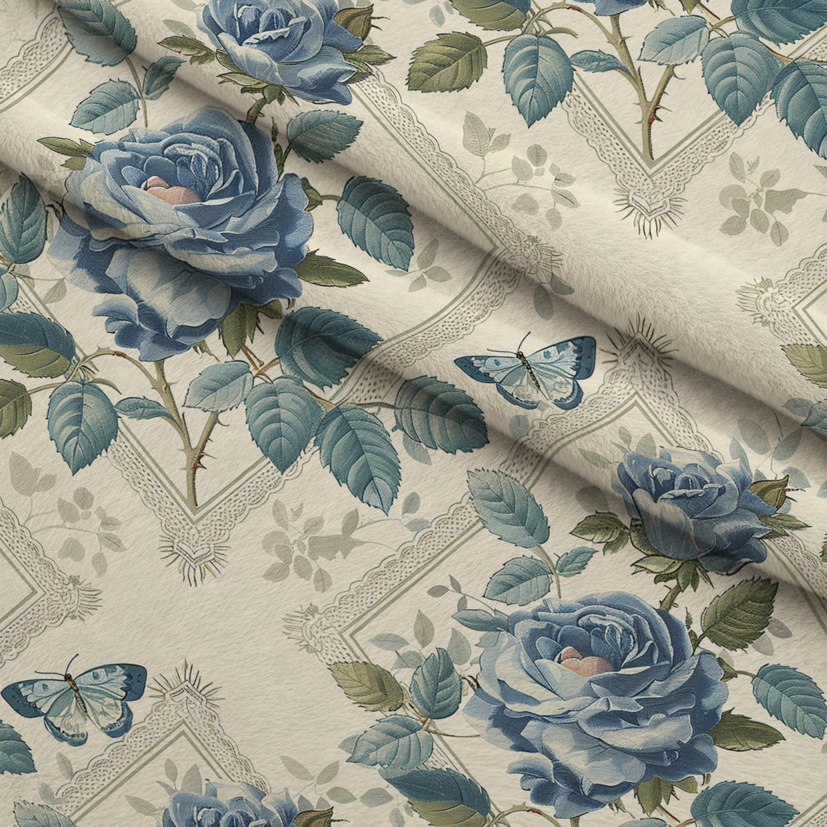 Heirloom Trellis Blooms Pattern 7 Minky Fabric
