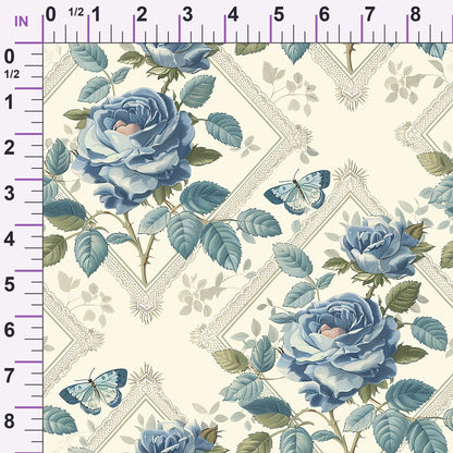 Heirloom Trellis Blooms Pattern 7 Minky Fabric