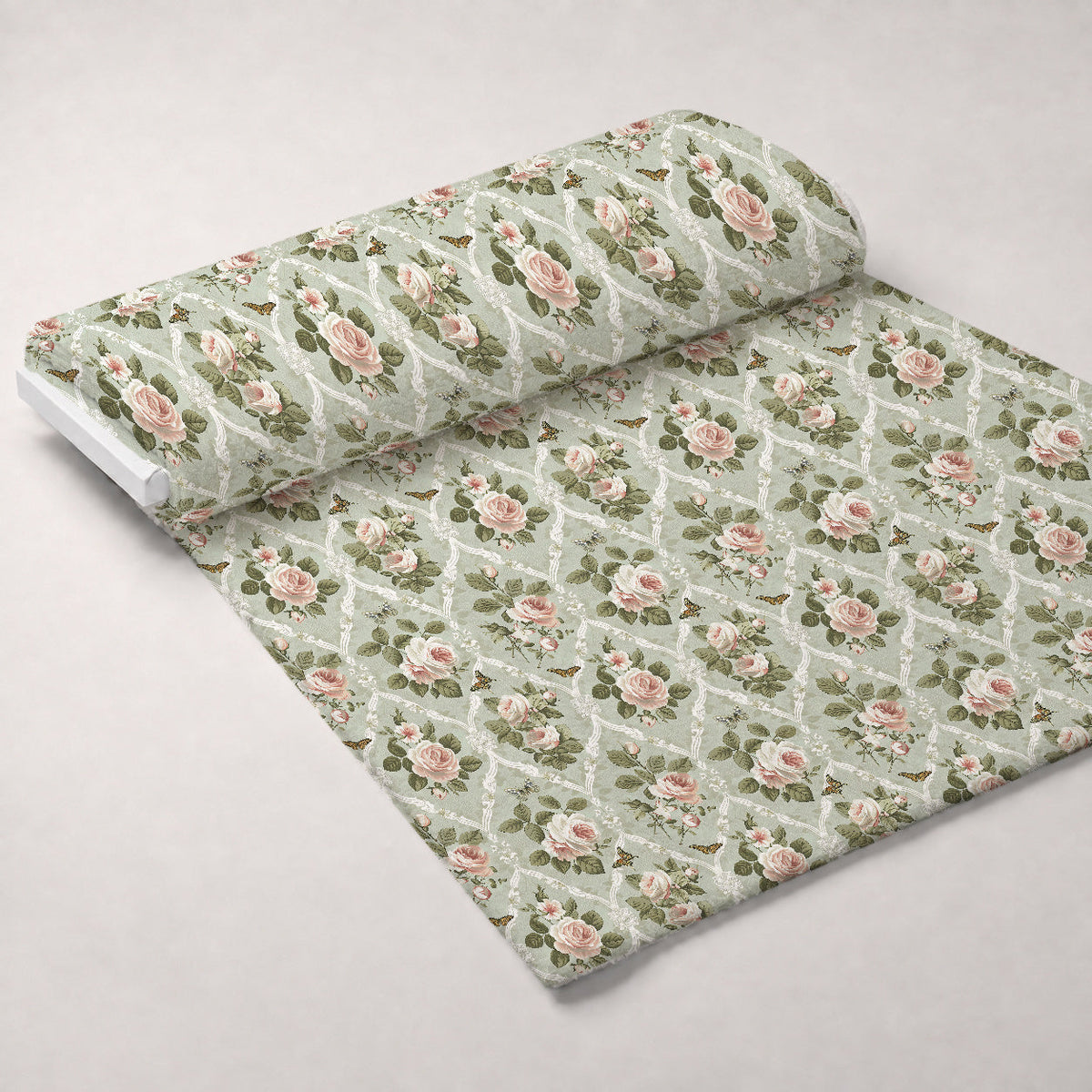 Heirloom Trellis Blooms Pattern 9 Minky Fabric