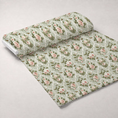 Heirloom Trellis Blooms Pattern 9 Minky Fabric