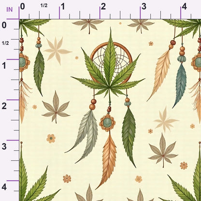 Hemp Dreamcatcher Pattern 10 Minky Fabric