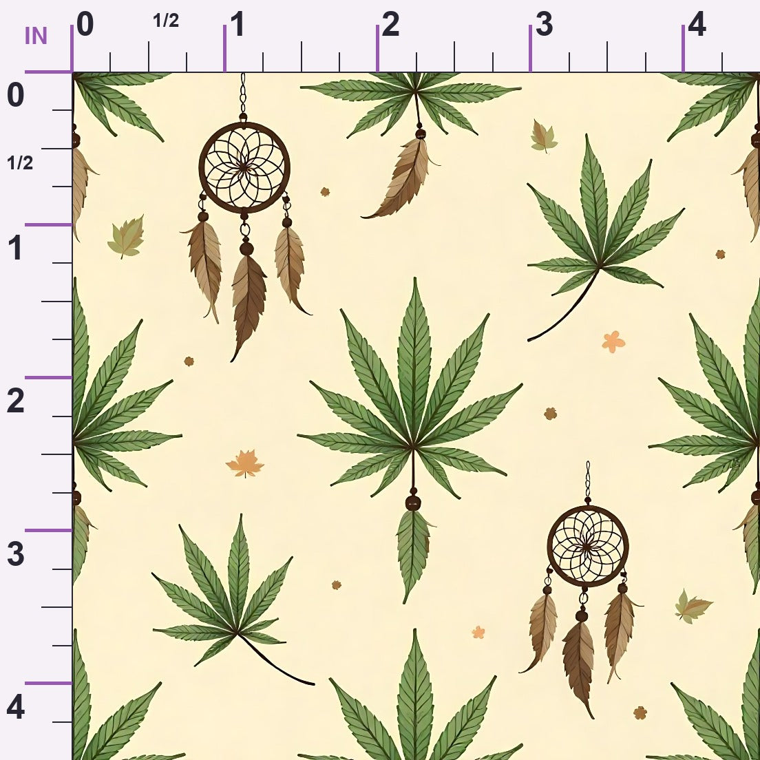Hemp Dreamcatcher Pattern 11 Minky Fabric