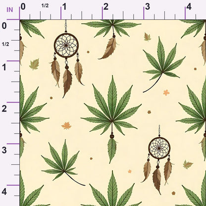 Hemp Dreamcatcher Pattern 11 Minky Fabric
