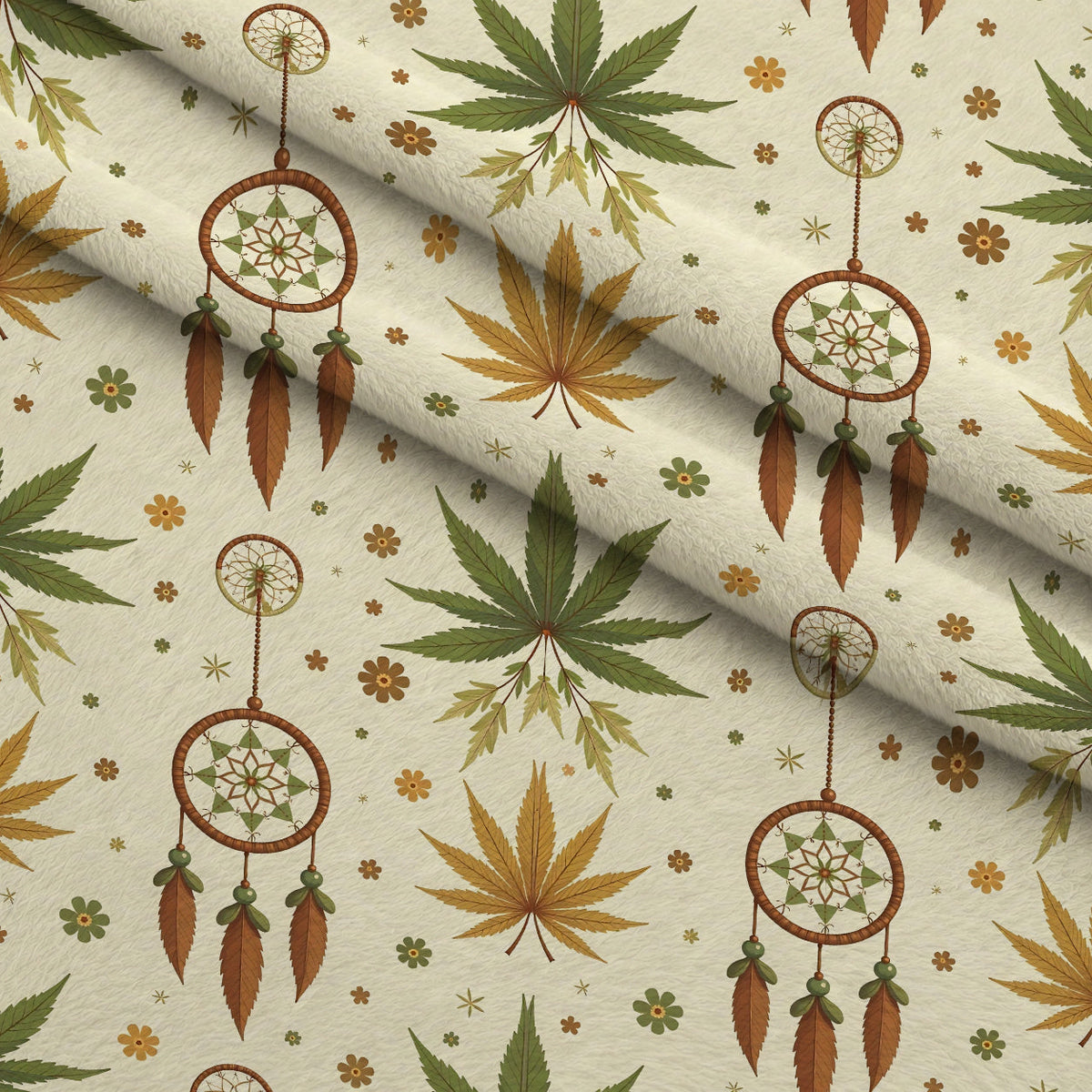 Hemp Dreamcatcher Pattern 12 Minky Fabric