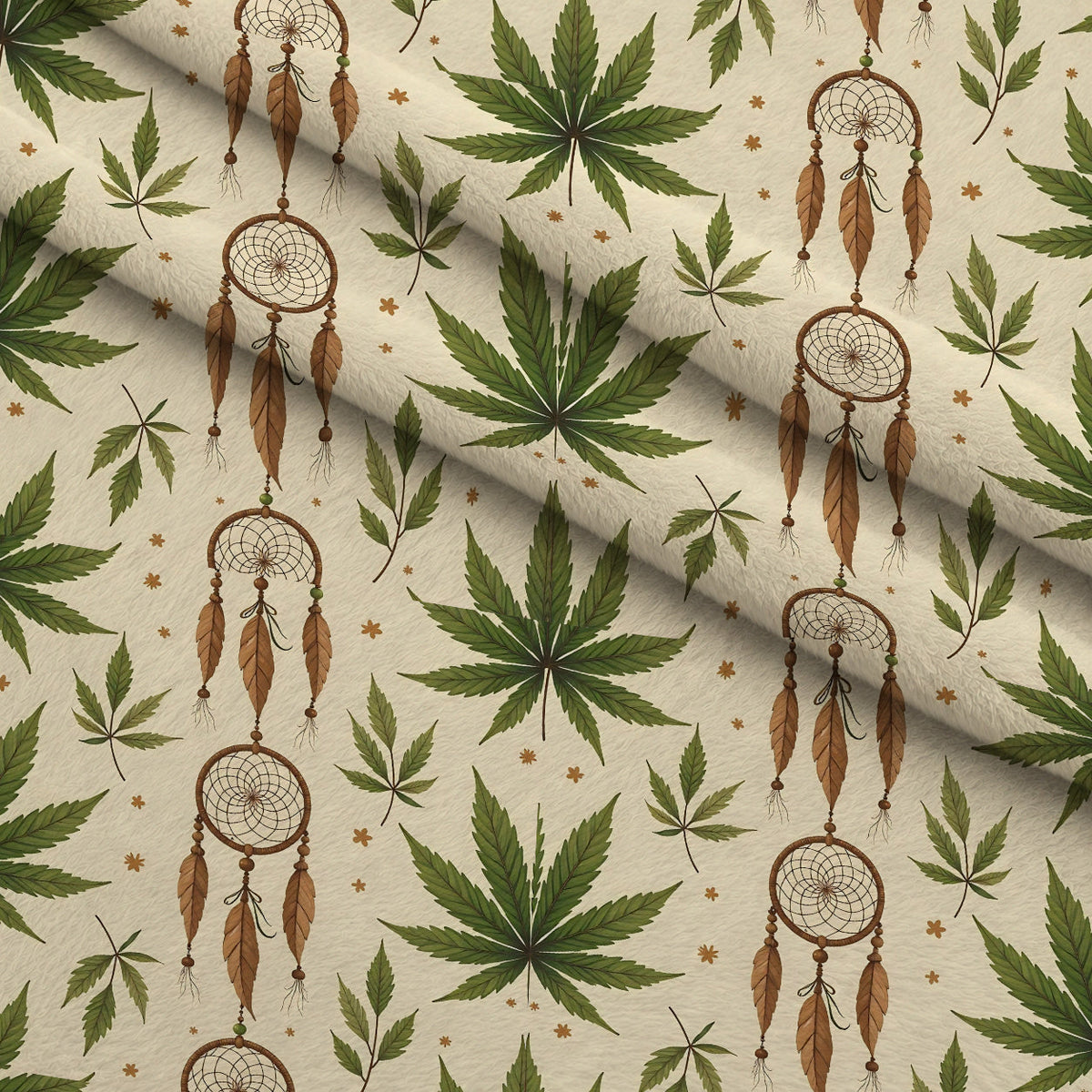 Hemp Dreamcatcher Pattern 2 Minky Fabric