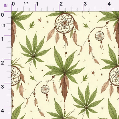 Hemp Dreamcatcher Pattern 3 Minky Fabric