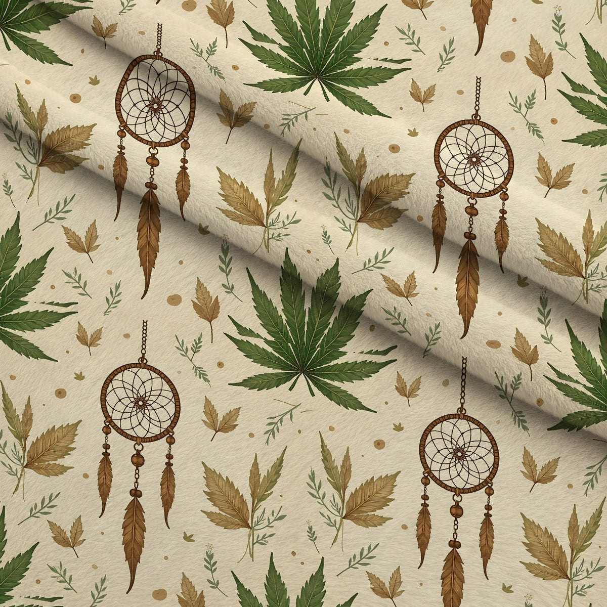 Hemp Dreamcatcher Pattern 4 Minky Fabric