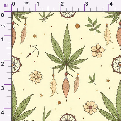 Hemp Dreamcatcher Pattern 7 Minky Fabric