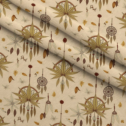 Hemp Dreamcatcher Pattern 8 Minky Fabric