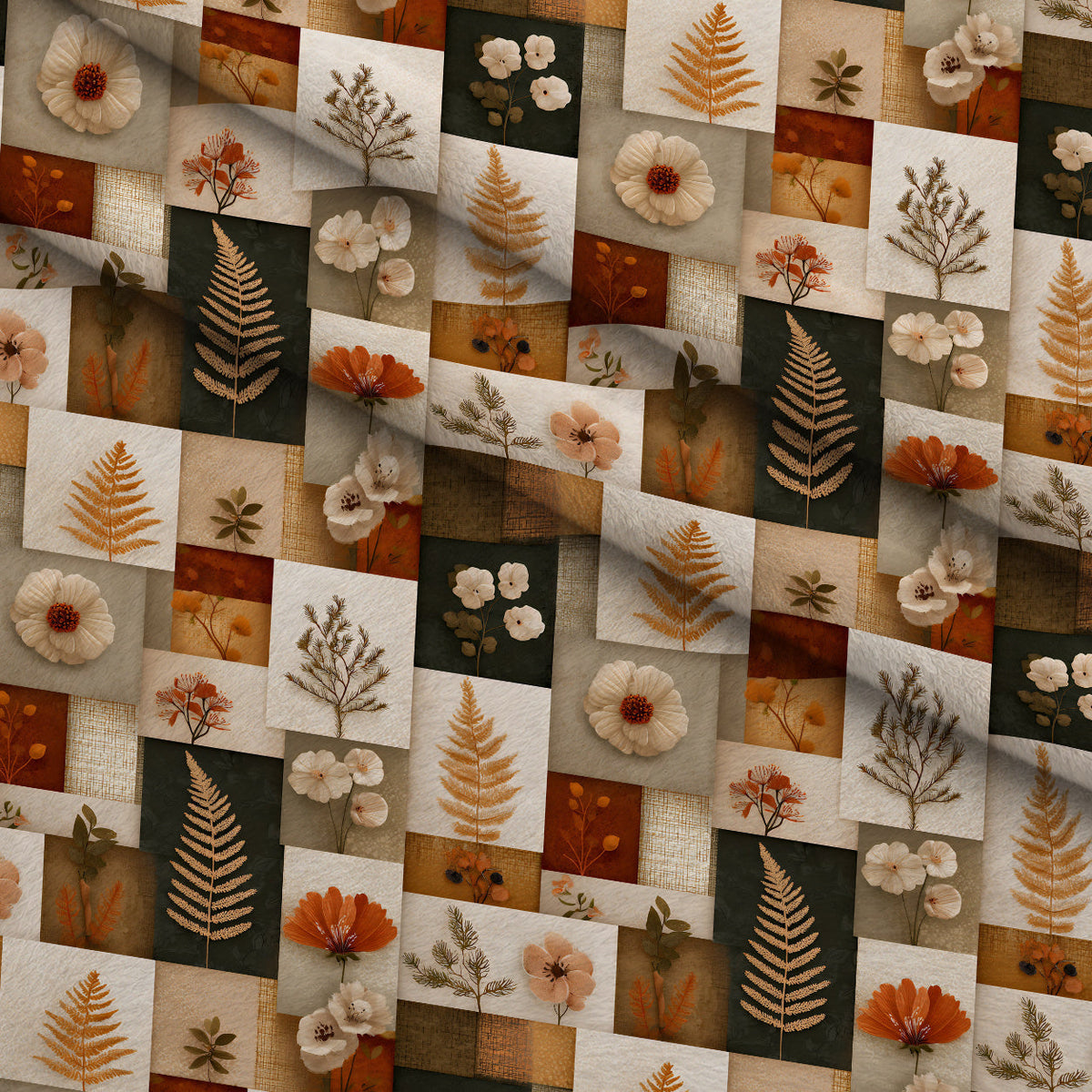 Herbarium Quilt Pattern 10 Minky Fabric