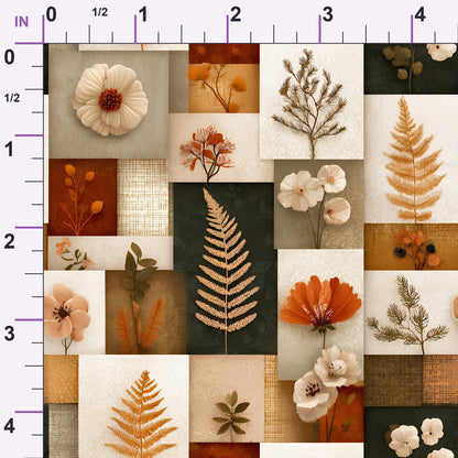 Herbarium Quilt Pattern 10 Minky Fabric
