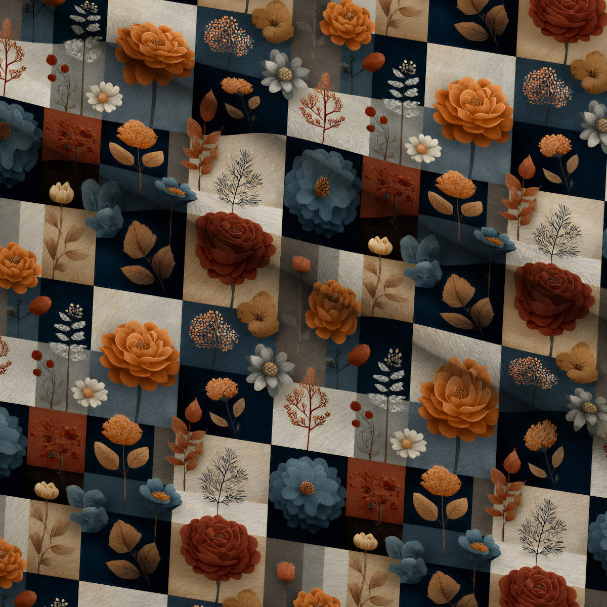 Herbarium Quilt Pattern 11 Minky Fabric