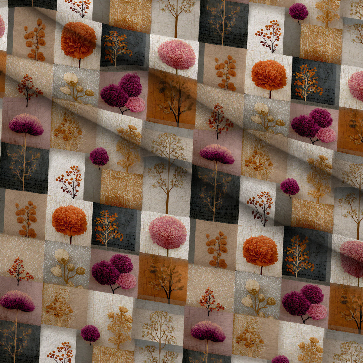 Herbarium Quilt Pattern 12 Minky Fabric