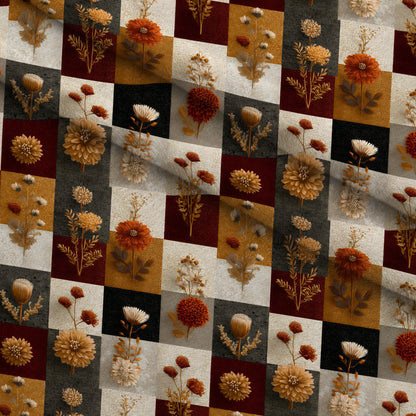 Herbarium Quilt Pattern 5 Minky Fabric