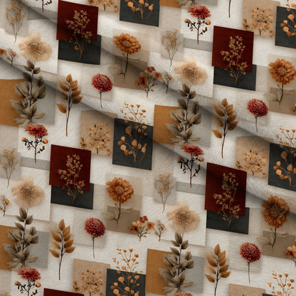 Herbarium Quilt Pattern 7 Minky Fabric