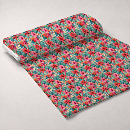 Hibiscus Paradise Pattern 10 Minky Fabric