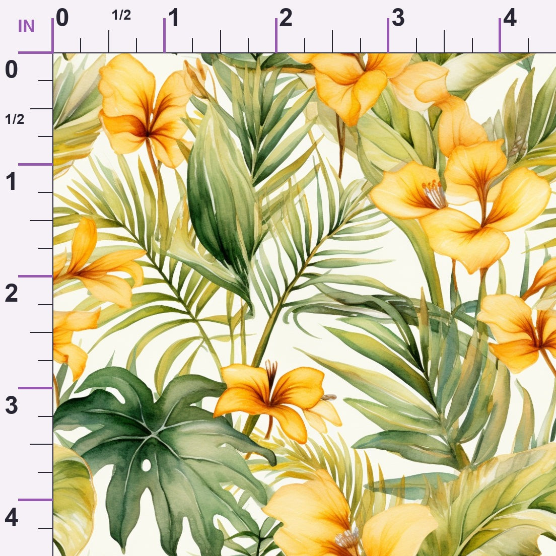 Hibiscus Paradise Pattern 11 Minky Fabric