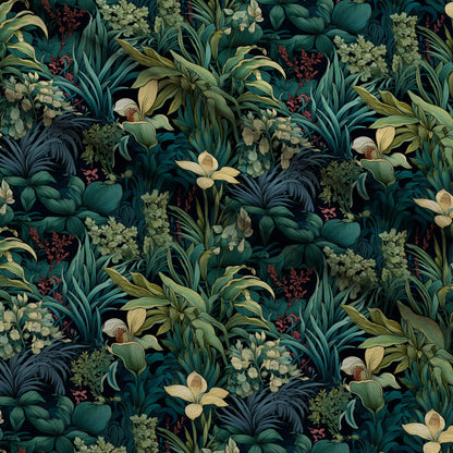 Hibiscus Paradise Pattern 2 Minky Fabric