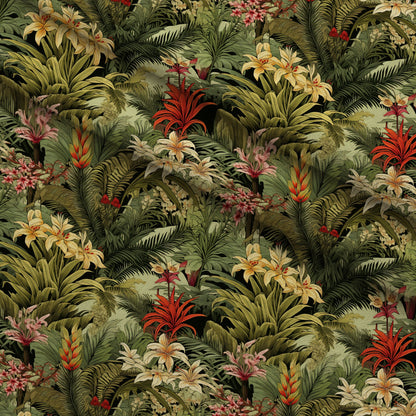 Hibiscus Paradise Pattern 5 Minky Fabric