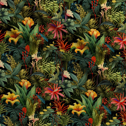 Hibiscus Paradise Pattern 6 Minky Fabric