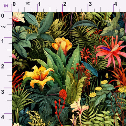 Hibiscus Paradise Pattern 6 Minky Fabric