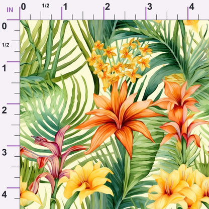 Hibiscus Paradise Pattern 9 Minky Fabric