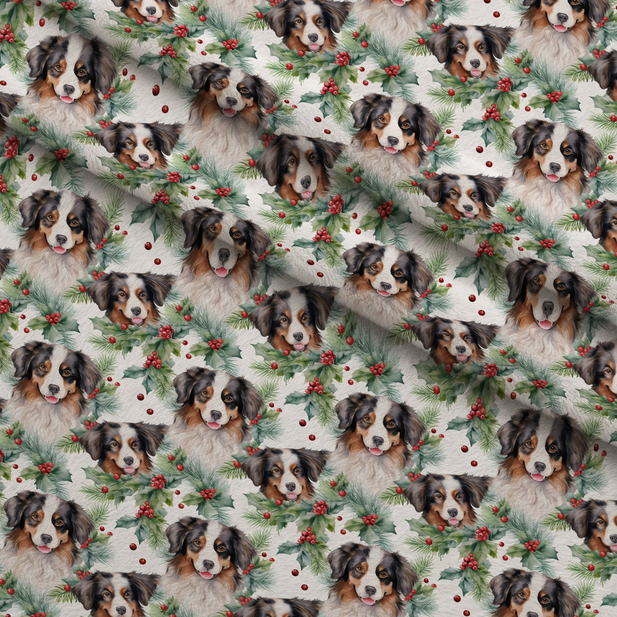 Holiday Pups Pattern 10 Minky Fabric