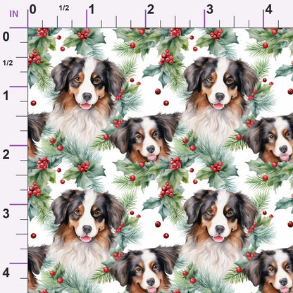 Holiday Pups Pattern 10 Minky Fabric