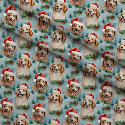 Holiday Pups Pattern 2 Minky Fabric