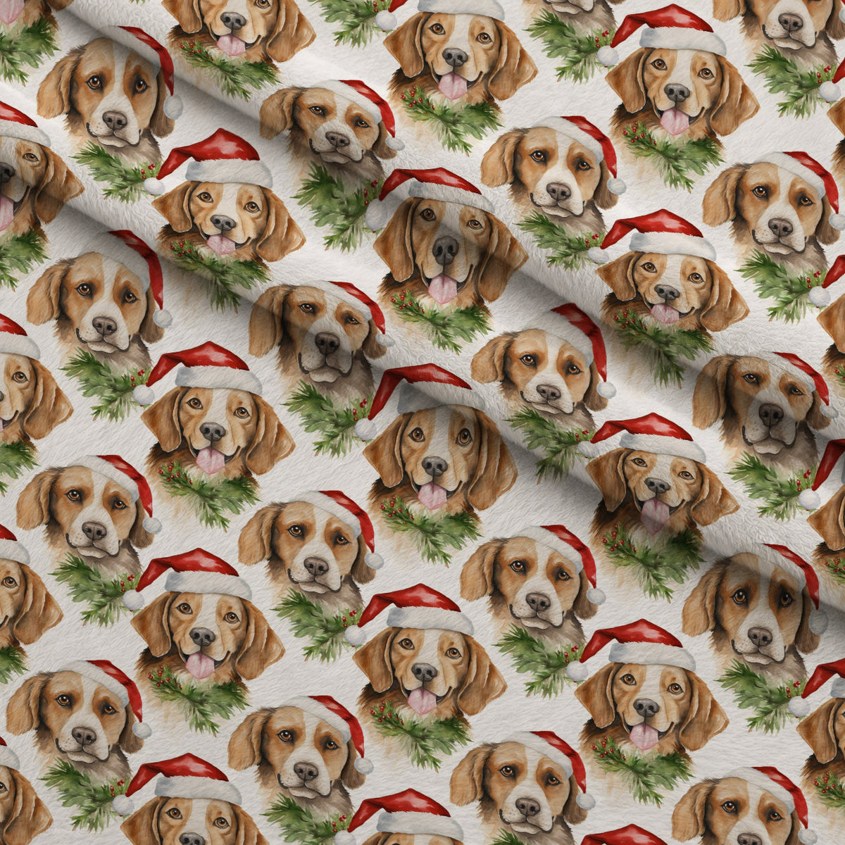 Holiday Pups Pattern 3 Minky Fabric
