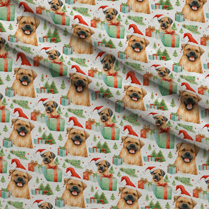 Holiday Pups Pattern 4 Minky Fabric