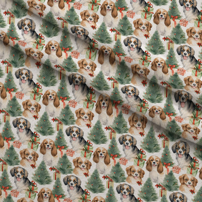 Holiday Pups Pattern 5 Minky Fabric