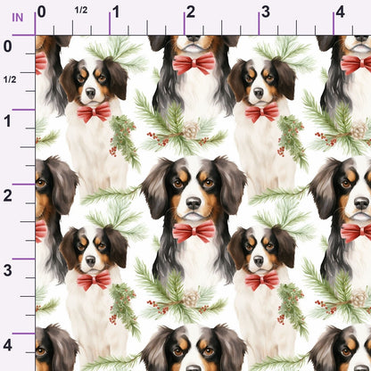Holiday Pups Pattern 6 Minky Fabric