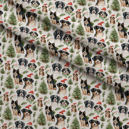 Holiday Pups Pattern 7 Minky Fabric