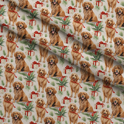 Holiday Pups Pattern 8 Minky Fabric