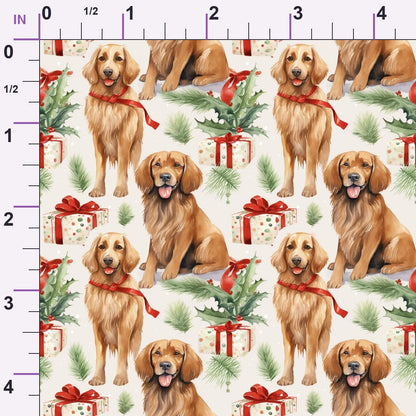 Holiday Pups Pattern 8 Minky Fabric