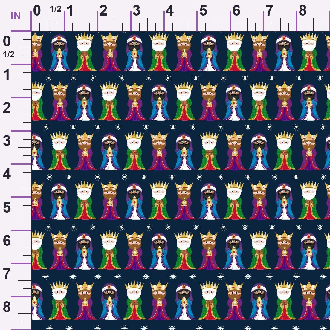 Holy Night Pattern 3 Minky Fabric