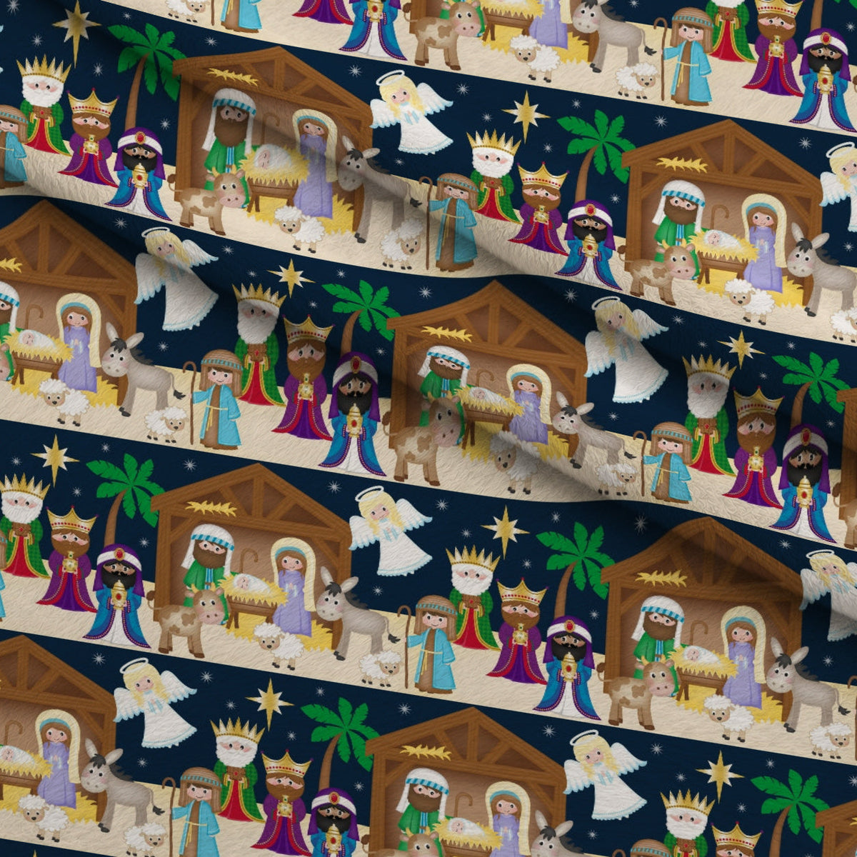 Holy Night Pattern 5 Minky Fabric