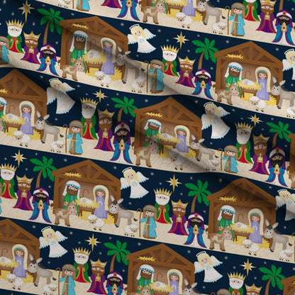 Holy Night Pattern 5 Minky Fabric