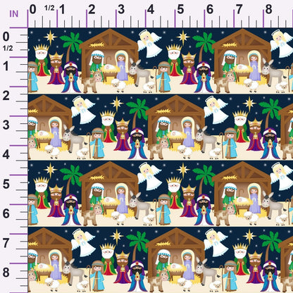 Holy Night Pattern 5 Minky Fabric