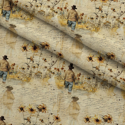 Homestead Ledger Pattern 36 Minky Fabric